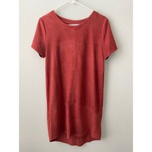 MINKPINK faux suede shift dress